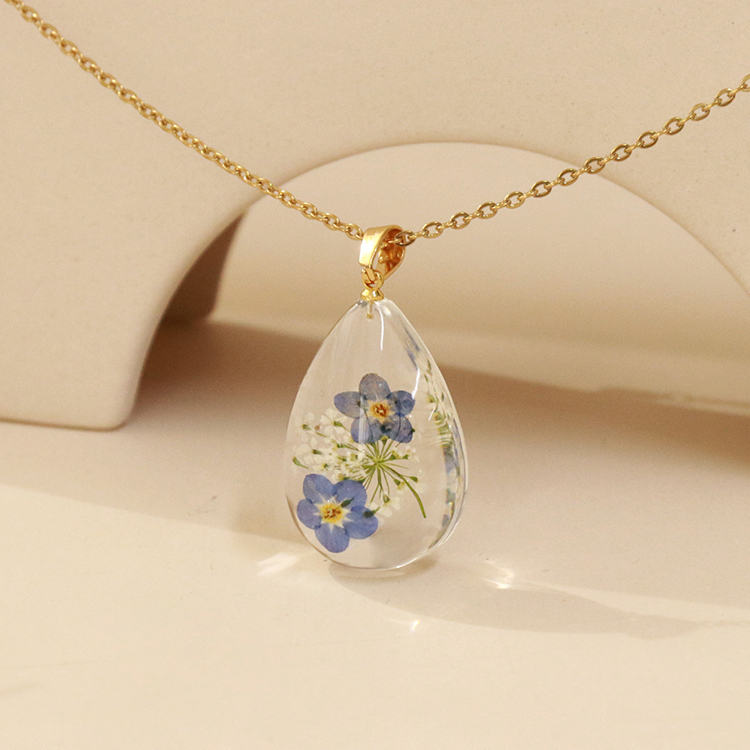 Flower Necklace gold